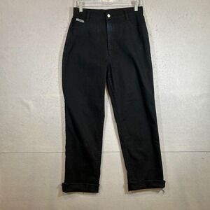 Vtg Roper Jeans Womens 11x27 Black High Rise Denim Frayed Hem Size